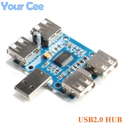 2pcs/1pc DC 5V USB HUB USB2.0 Hub Concentrator 4-Female USB Expansion Board Module 4 USB Expansion Interface 4-port Controller