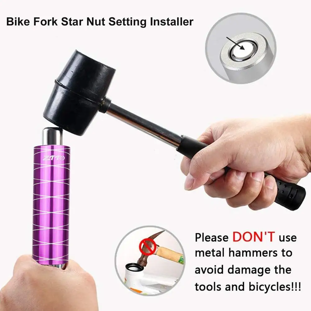 Bike Fork Star Nut Setting Installer Accessory for Mountain Bike