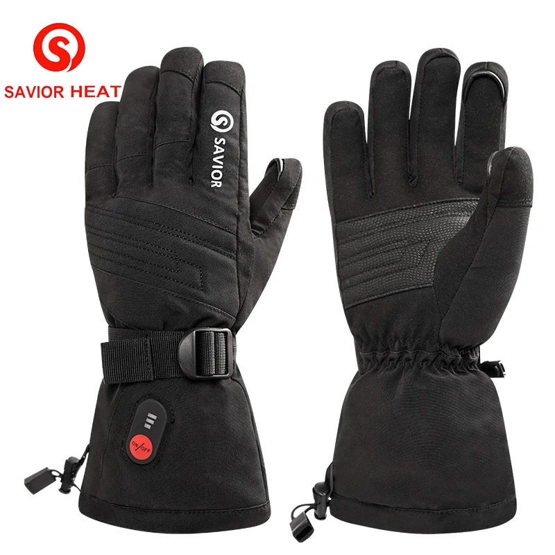 

SAVIOR Winter 7.4V Electric Battery Heated Gloves Rechargeable For Skiing Fishing Riding Hunting Keep Thermal Waterproof