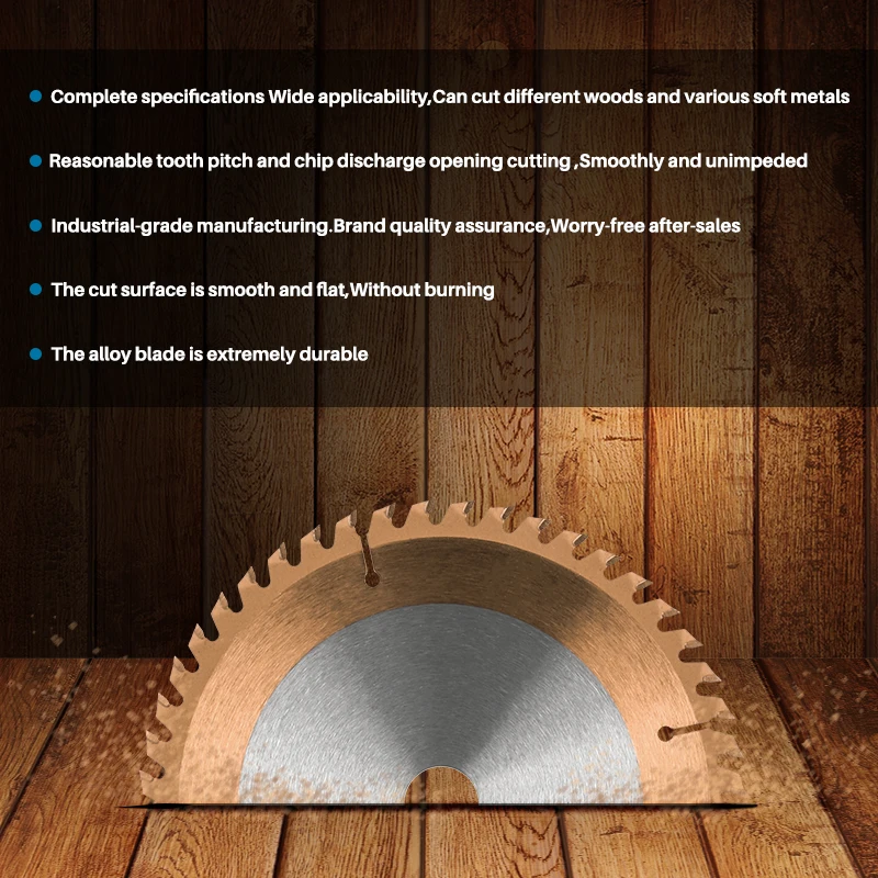 XCAN 3pcs 165mm Circular Saw Blade 24T,40T,48T TiCN Coated TCT Saw Disc For Cutting Wood Plastic Acrylic Wood Cutting Disc