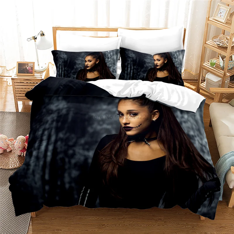 Home Textile Ariana Grande Singler Printed 3d Bedding Set Bed Linen Bedclothes Duvet Cover Set Pillowcase 2/3pcs Queen King Size