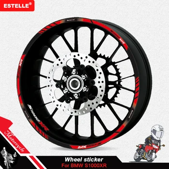 Para bmw s1000xr s1000 xr s 1000 xr motocicleta aro exterior adesivos rodas filme borda decalques reflexivos pneu decoração adesivo