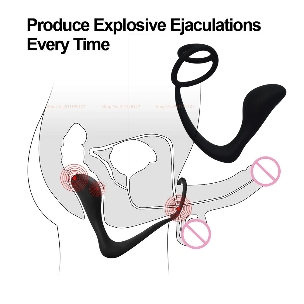 2 في 1 Slilcone خاتم الديك x المكونات الشرج ذكر البروستاتا تدليك تأخير القذف الدائري محفز الكبار الجنس لعب للرجال مثلي الجنس