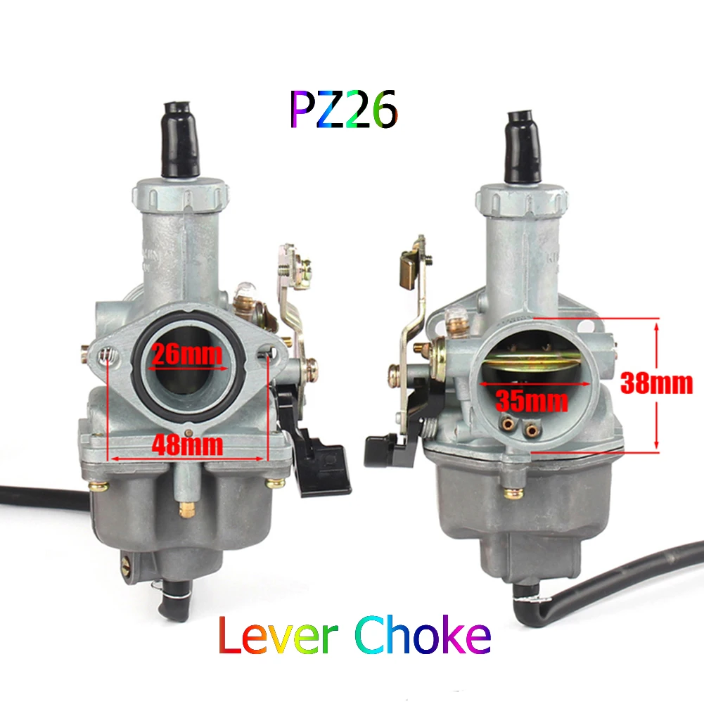 High quality PZ26 26mm Carburetor Carb For Honda CB125 XL125S TRX250 TRX 250EX XR100 XR200 CG CB 125 150 cc ATV Quad Dirt Bike