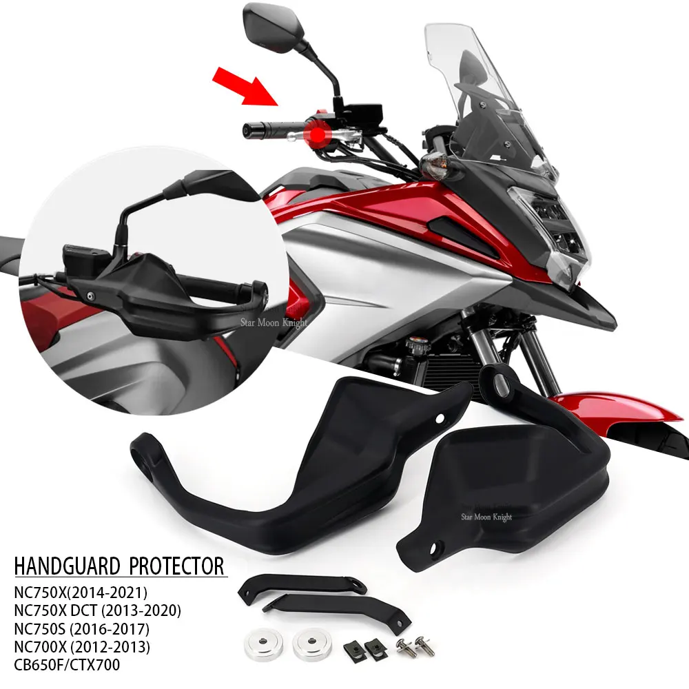 

HandGuard Shield For Honda nc750x NC 750 700 X 750x 2021 NC700X NC750S CB650F CTX700 Hand Guard Protector Handlebar Protection