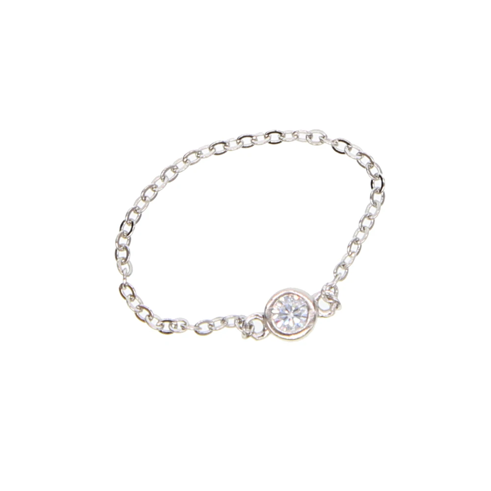 925 sterling silver jewelry factory price delicate minimalist stunning girl women rings bezel single stone cz dainty ring