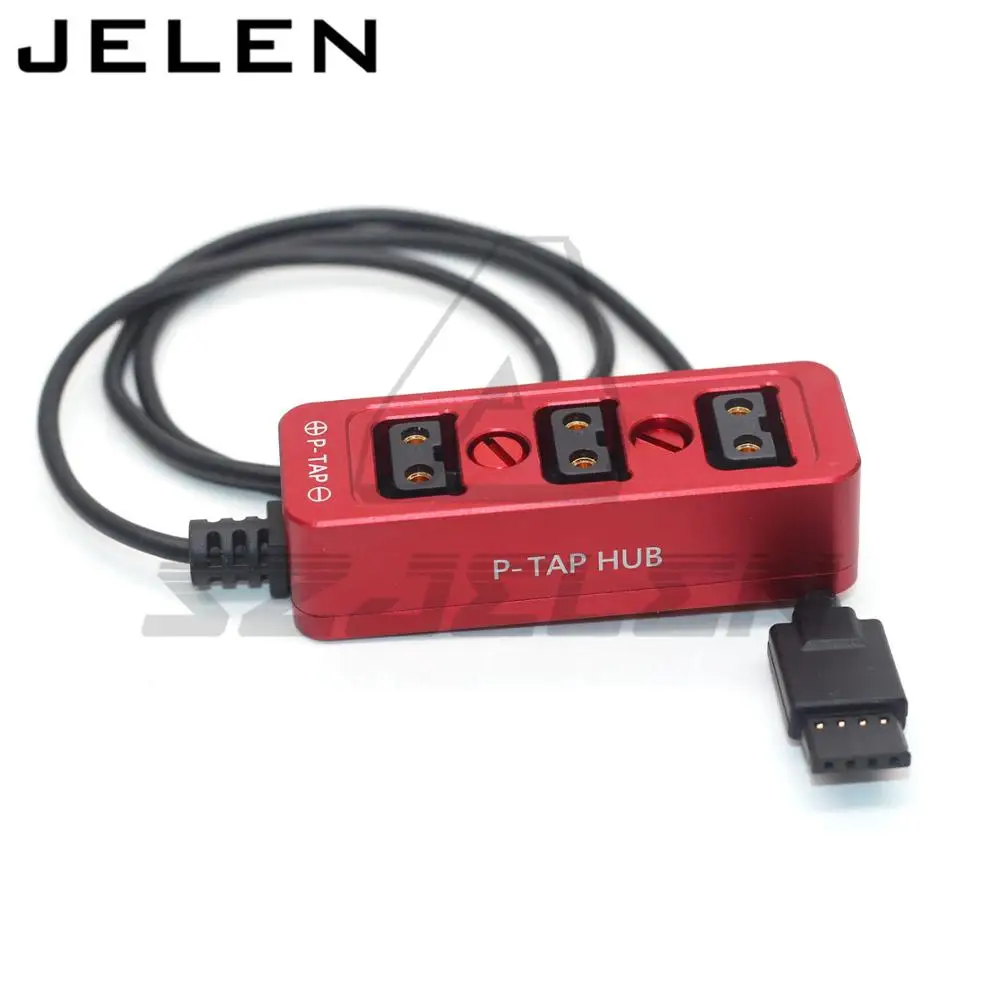 DJI Ronin S power 4pin  to 3 D-tap Camera power DTAP three way splitter Metal case with 1/4‘’ screw and RONIN 2 screw