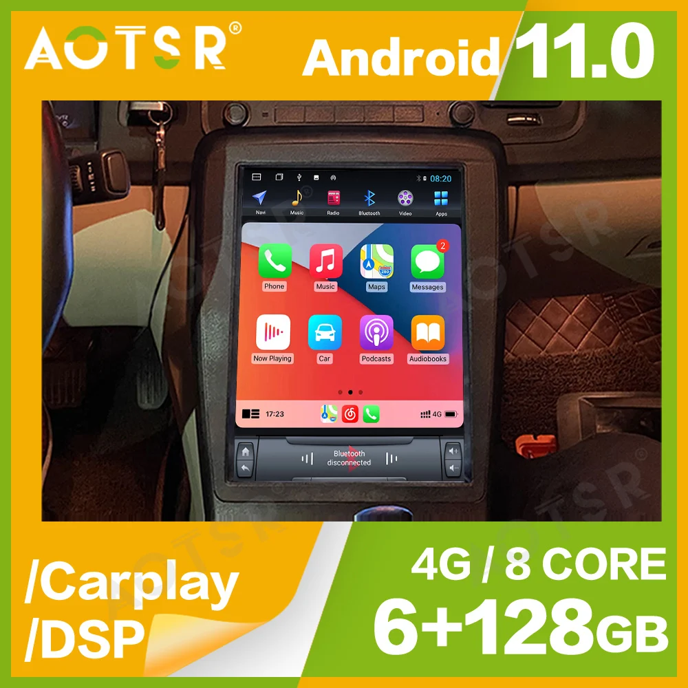 Android 11 For Volvo S60 Car Radio GPS Navigation Video Multimedia Player Stereo receiver Carplay Head Unit