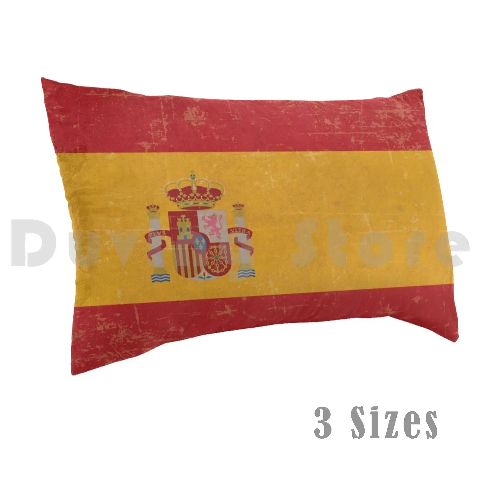 Old Scuffed Spain Flag Gift Idea Pillow Case Printed 50x75 Spain Spanish Spanish Flag National Colours