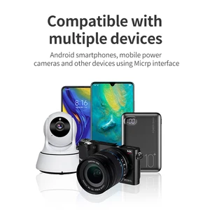 Cabo Micro USB para Xiaomi Monitor da Câmera e Celular, Super Comprimento, Banco De Potência, Gravador De Condução, Projetor, Extensão, Cabo De Carga 8 principais vendas xiaomi 1c monitor vesa adapter - №5