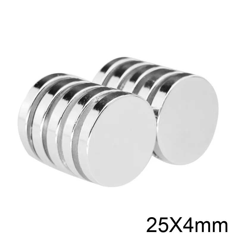 2~30pcs 25x4 Powerful Magnets 25mmx4mm Permanent Round Magnet 25x4mm Fridge Neodymium Magnetic Strong magnet 25*4 mm