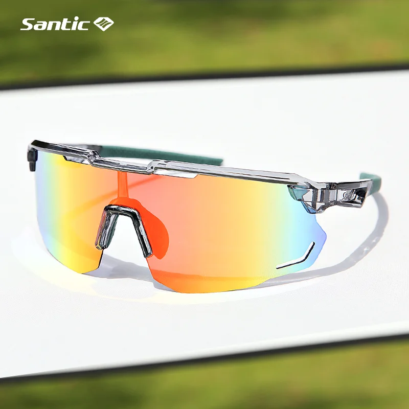 Santic Cycling Glasses Outdoor Sports Sunglasses Men Women Eyewear Sport Polarized Glasses Road Cycling Protection Glasses