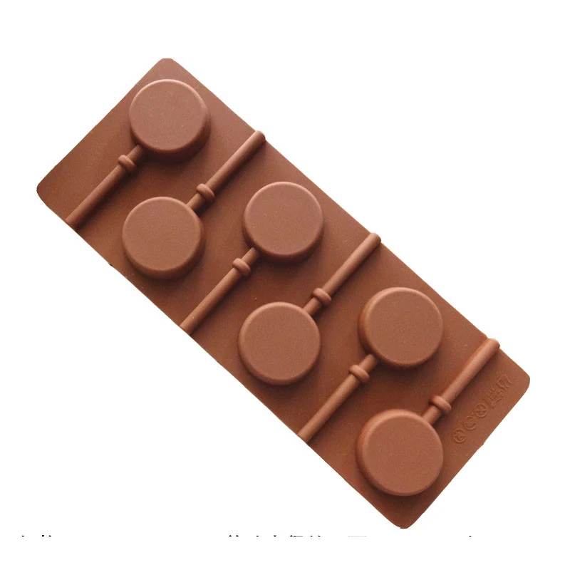 Silicone Number Lollipop Cake Mold Round Heart Star Ice Candy Chocolate Moulds Baking Tool Shaped Molds Silicona Para Fondant