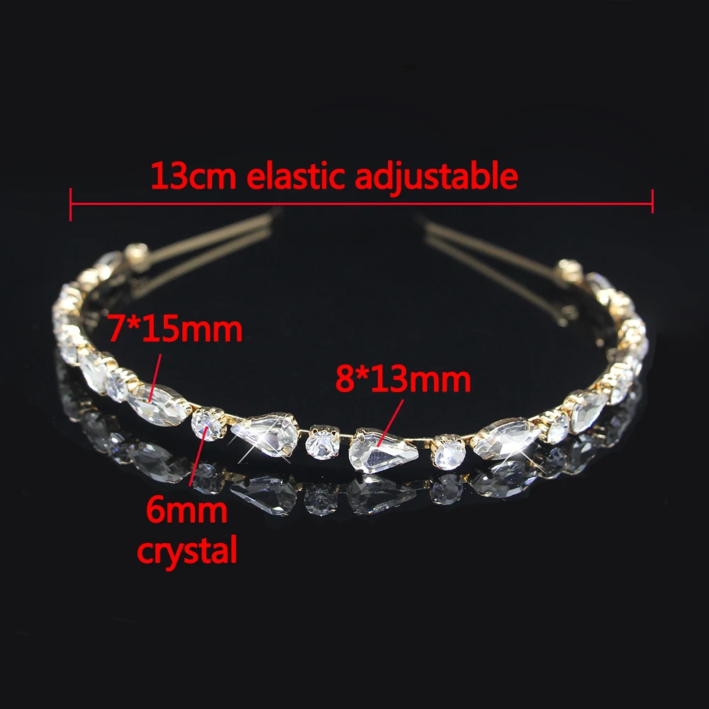 AINAMEISI Elegant Crystal Hairbands Wedding Hair Accessories Women Girl Korea Simple Fashion Jewelry Rhinestone Bridal Headbands