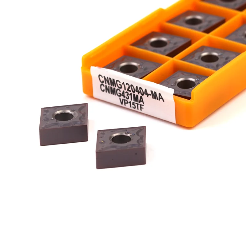 Inserto in metallo duro da 10 pezzi CNMG 120408   CNMG 120404   VP15TF US735 UE6020 Utensili per tornio CNC Utensile per tornitura con lama CNMG per metallo