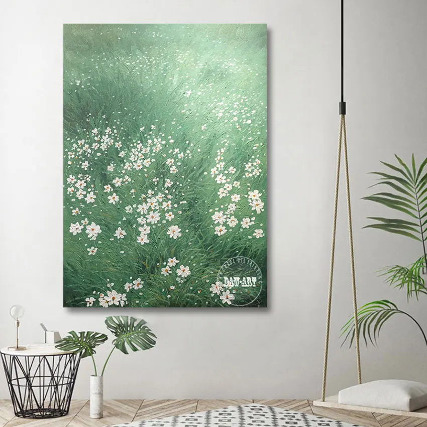 High Quality Beautiful Picture Of Flowers Wall Accessories Handpainted Oil Painting On Canvas Unframed Room Wedding Decoration