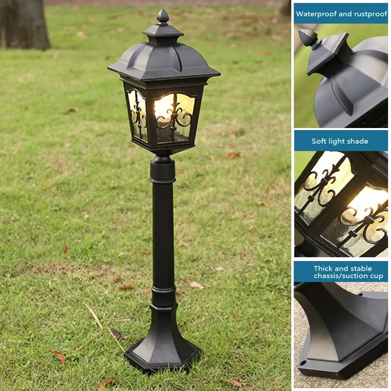 Europe Outdoor Led Lawn Lamp Aluminum Waterproof IP54 80CM Lawn Lamps LED Landscape Light For Garden Yard AC85-265V