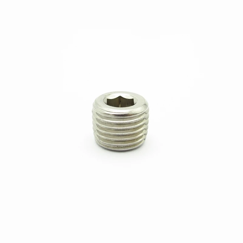 1/8 "1/4" 3/8 "1/2" 3/4 "1" NPT ذكر الموضوع 304 سداسية من الفولاذ المقاوم للصدأ المقبس نهاية غطاء التوصيل وصلة أنابيب موصل موصل مقرنة