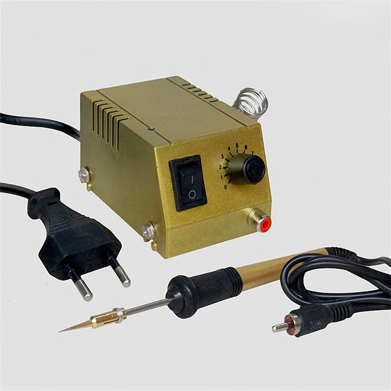 

220V Mini Adjustable Thermostat Soldering Iron Repair Tool AC Soldering Station Portable Welding Equipment Sale