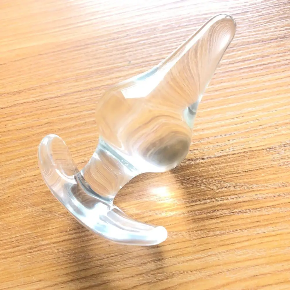 New Anchor Style Glass Anal Plug Prostate Massage Anal Balls Expander Butt Plug Glass Anal Dildo Sex Products For Couples