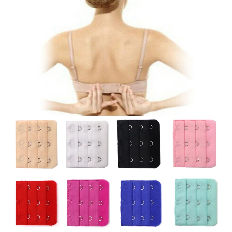 5pcs/lot Bra Extender 2/3 Hooks Extension Increase Intimates Size Buckle Extended Lengthened Belt Underwear Bra Accessories