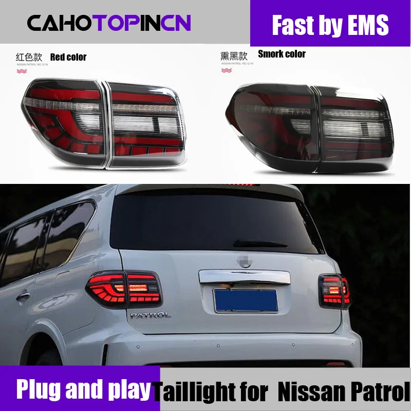 

Car styling LED Taillight For Nissan Patrol Y62 2012-2018 Tail Lights LED Rear Lamp dynamic turn signal+drl +Brake+Park+Signal