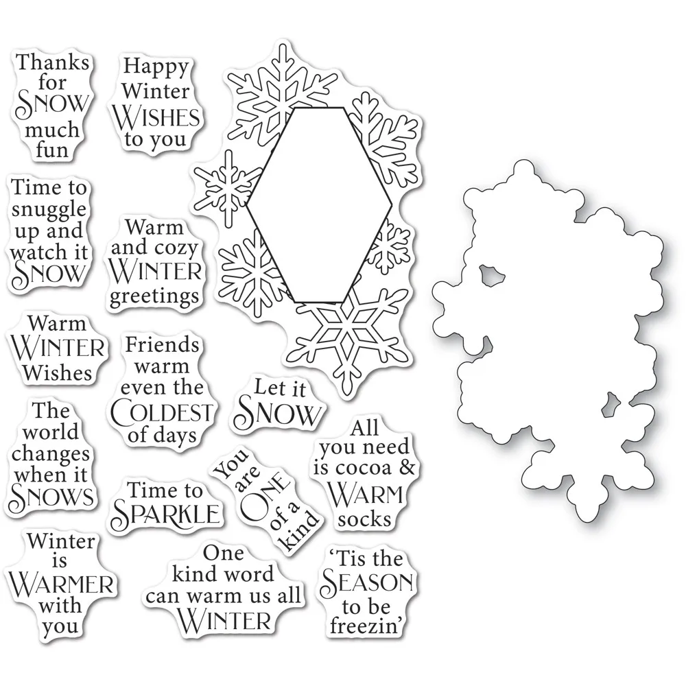

New Metal Cutting Dies and Clear Stamps for 2021 Scrapbooking Christmas Wintertime Decoration Frame Card Craft Supplies