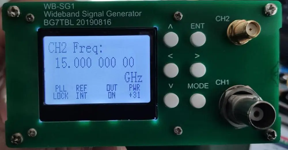 by BG7TBL WB-SG1 1Hz-15GHz 18GHz 20GHz Broadband Signal Source Signal Generator Band on-off Modulation WB-SG1-OPT15G/OPT20G