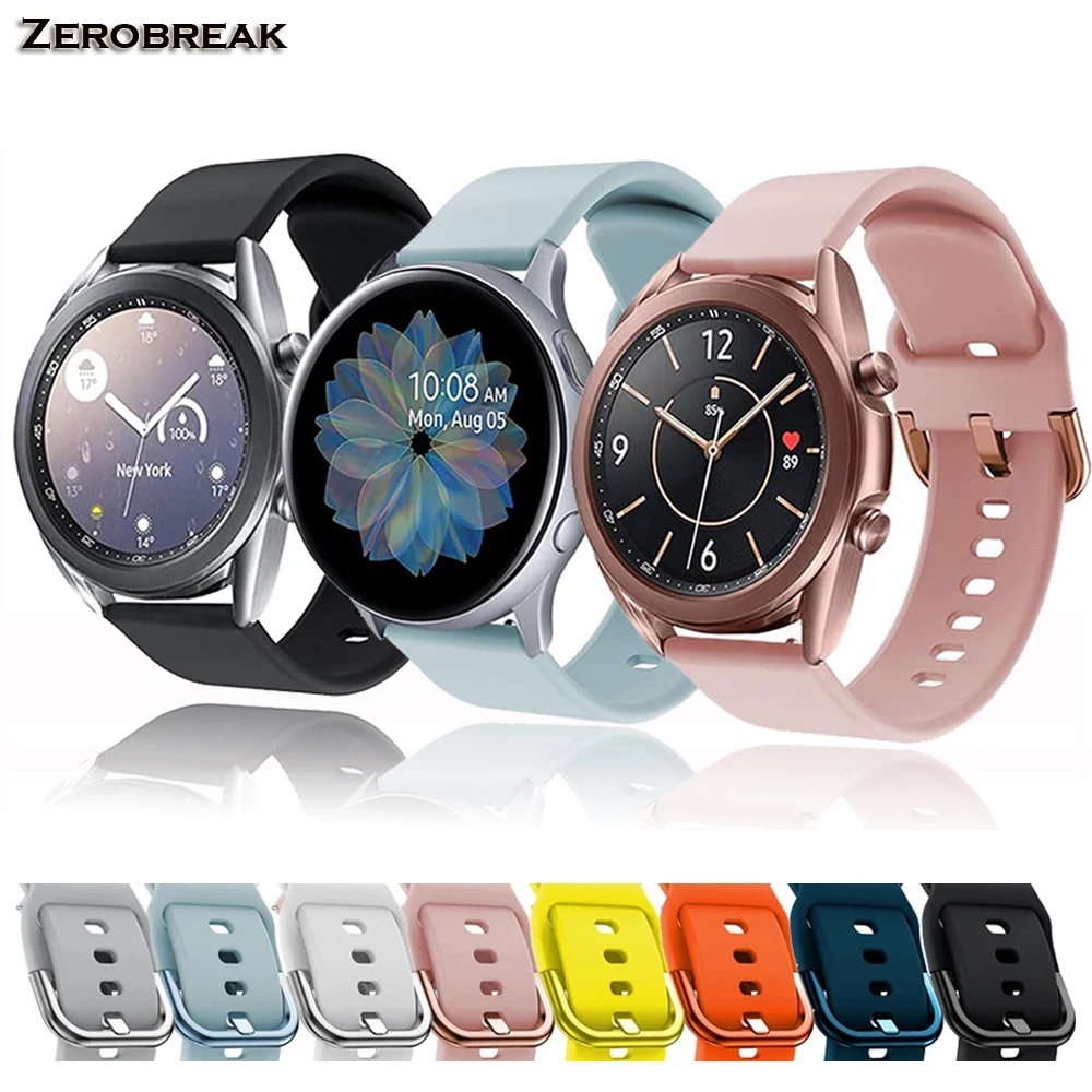 20 مللي متر حزام ساعة ل سامسونج غالاكسي ساعة نشط 1/2 حزام استبدال حزام ل غالاكسي ساعة 3 41 مللي متر غالاكسي ساعة 42 مللي متر سوار