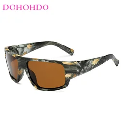 DOHOHDO Fashion Men Camo Polarized Sunglasses Stylish Sun Glasses Male Polarised Driving Night Vision Goggle Style Eyewear