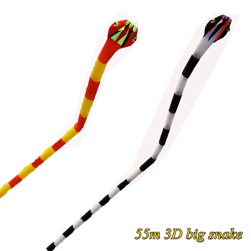 

New Arrive Outdoor fun Sports Single Line 55m Power Snake Software Kite / Animal Kites