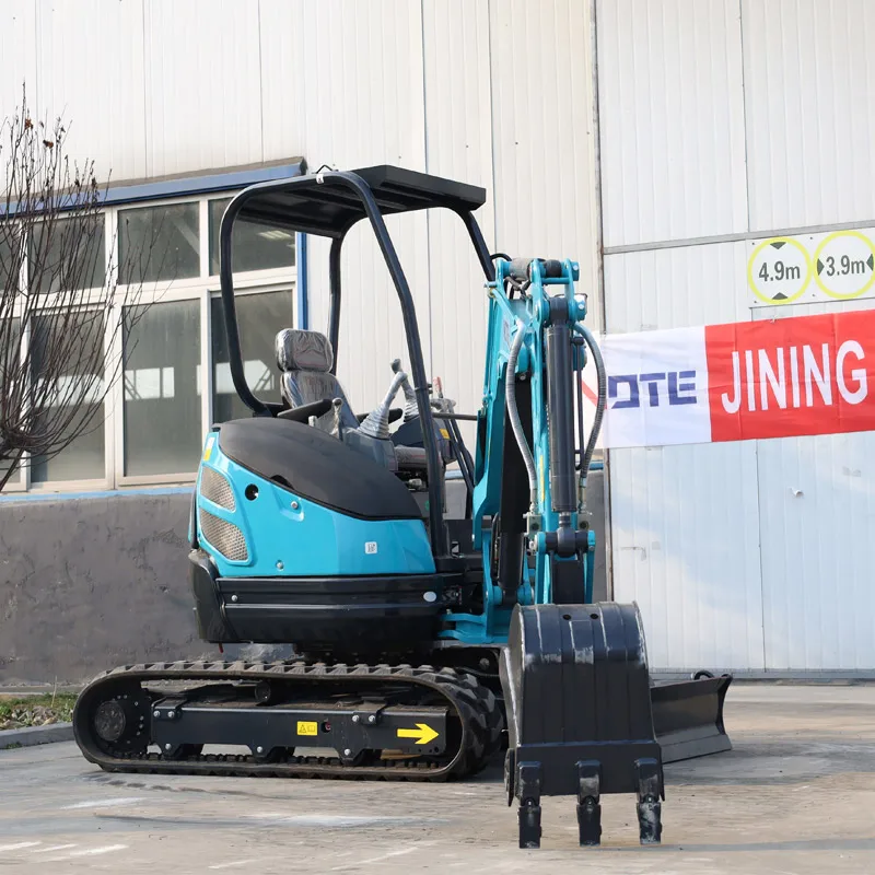 2ตัน3ตัน Mini Excavator Crawler Retractable Boom ด้านข้าง Swing ขนาดเล็ก Digger อุปกรณ์เสริม Cab