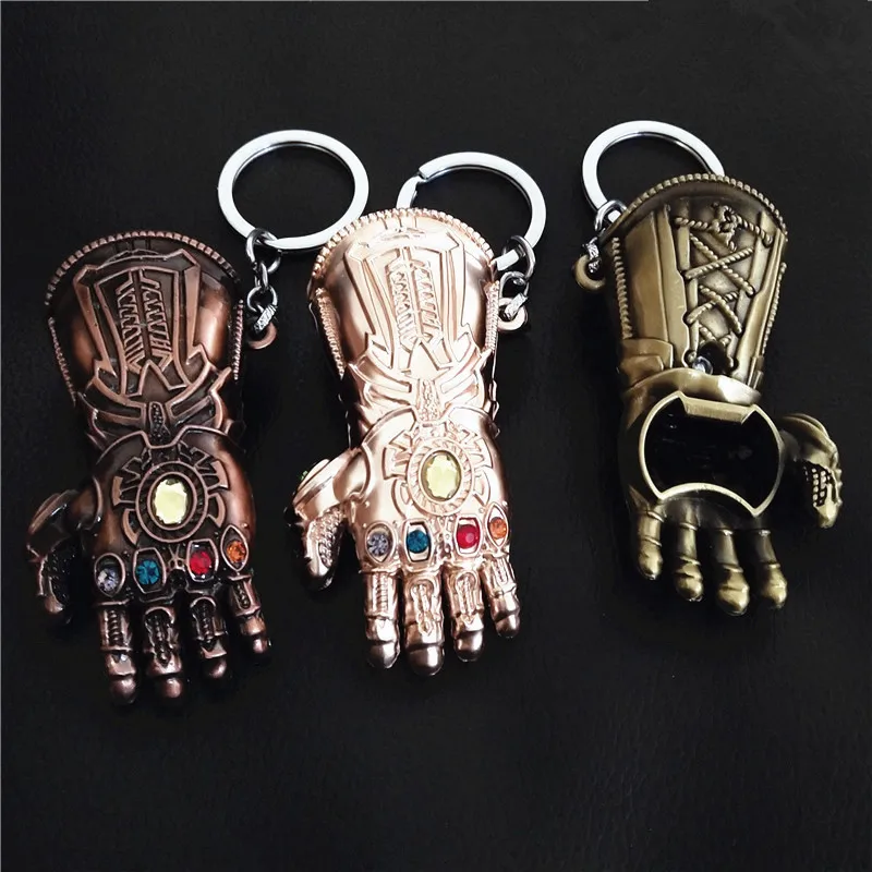 The Endgame Boss Keychain Power Glove Gauntlet Key Chains Pendant Keyring For Movie Fans Souvenir Toy Gift Accessories