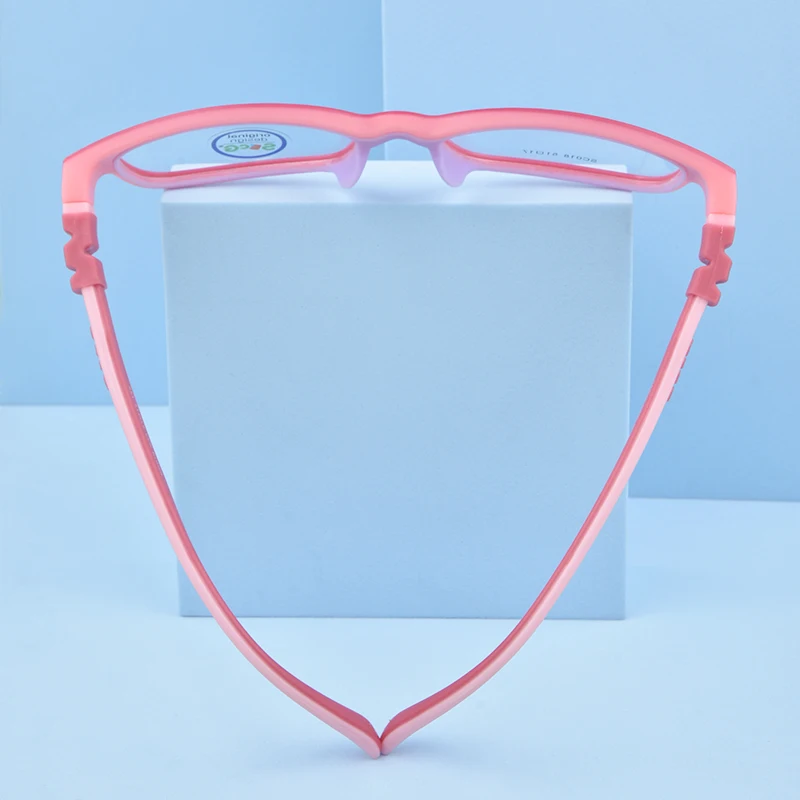 SECG Cute Children Optical Glasses Frame Soft Ultralight Kids Frame Glasses Boys Girls Optic Hyperopia Myopia Strap Prescription