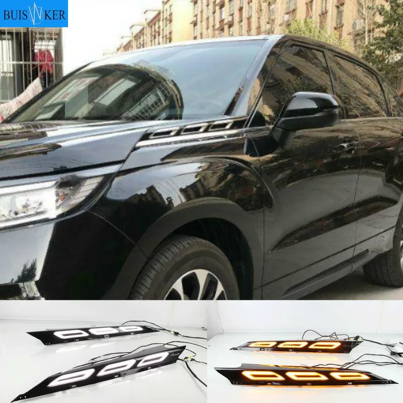 

2PCS LED DRL Daytime Running Lights Daylight Waterproof Signal car Styling For Honda AVANCIER 2017-2020