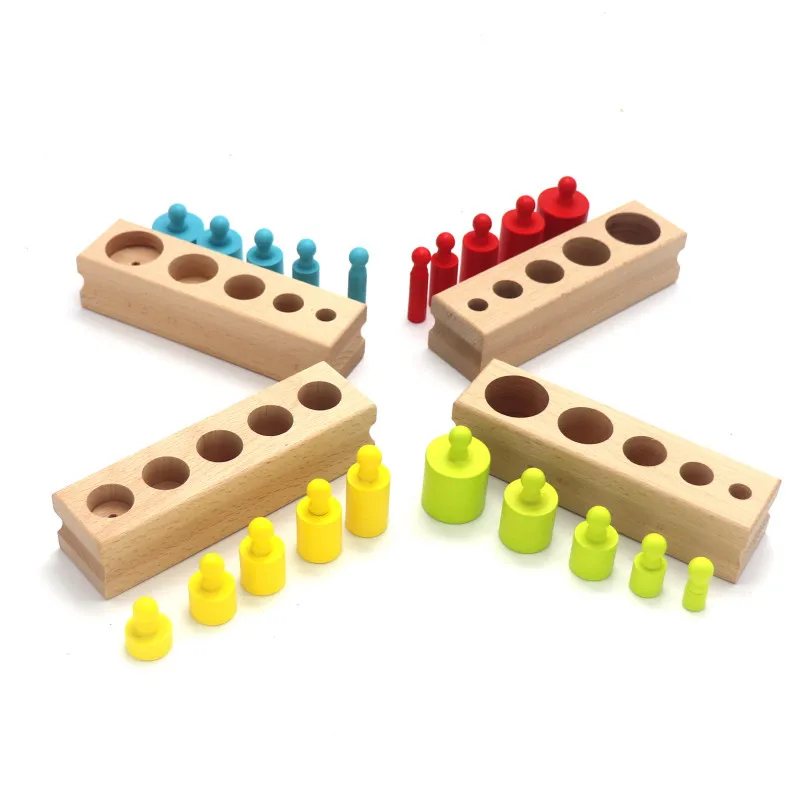 Jouets en Bois Montessori pour Bébé, Jeu d'ApprentiCumbria PrésвPrécoce, avec Prise Colorée, Intervalles de Nuit, pour Enfant