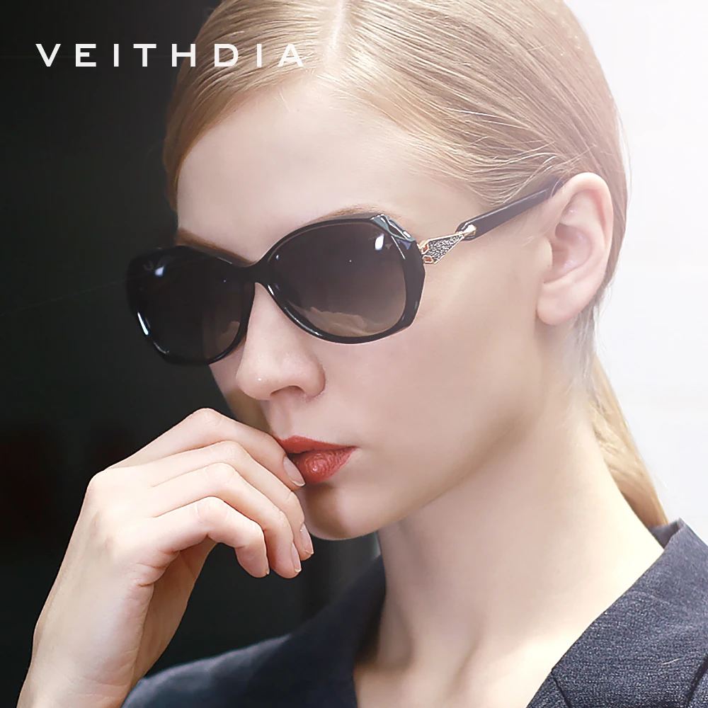 VEITHDIA Women's Sun Glasses Polarized UV400 Gradient Lens Luxury Ladies Designer Sunglasses Eyewear Accessories For Female 3170