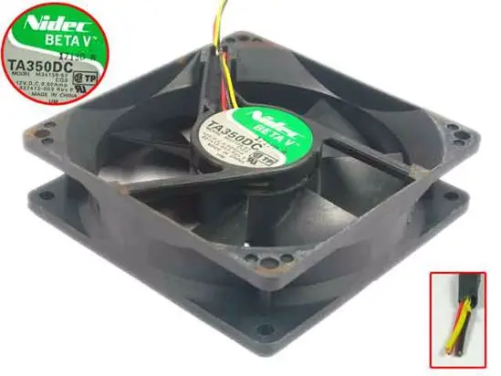 

Nidec M34138-57 DC 12V 0.50A 90x90x25mm 3-Wire Server Cooling Fan