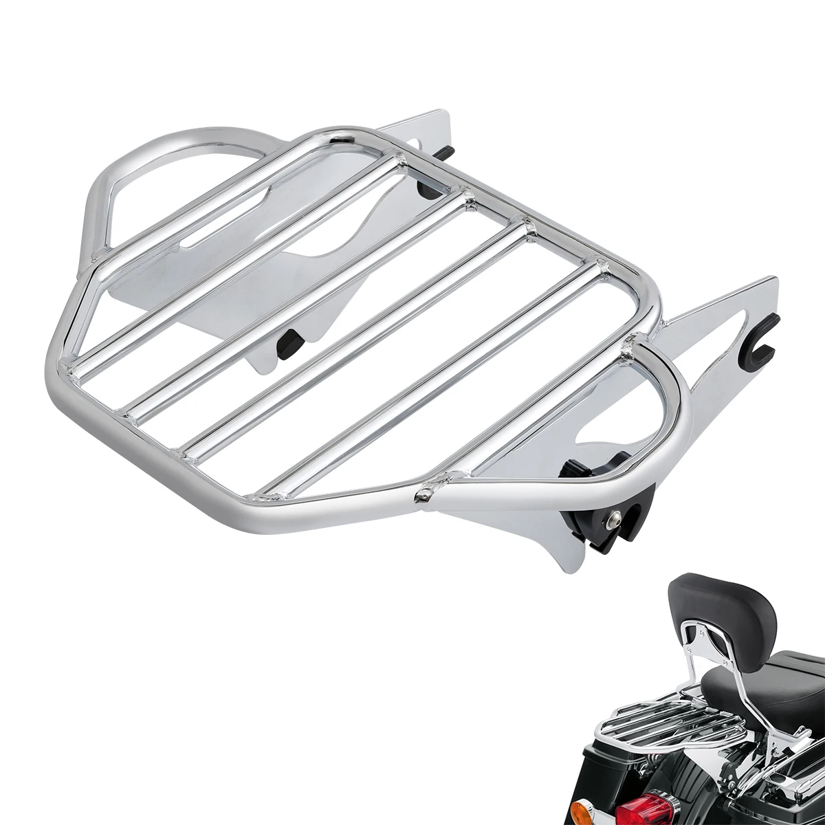 

Detachable Two Up Tour Luggage Rack For Harley Touring Road King Electra Street Glide FLHT FLHX 2009-2022 Motorcycle