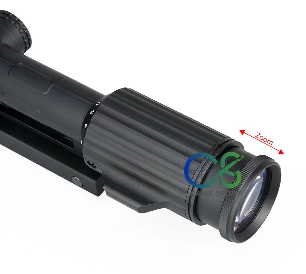 FFP Scope 1-6X24 Cross Concentric Rifle Hunting Riflescope Tactical Optical Sight Illuminated R&G Rifle Sniper Scope gs1-0340