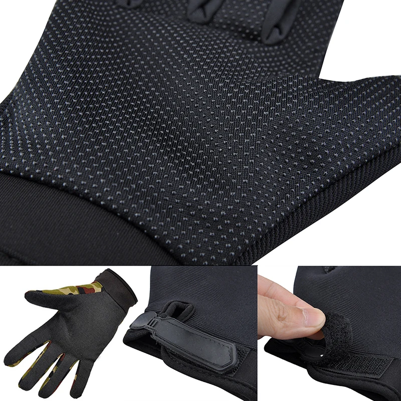 Gants de sport coupe-vent pour hommes, doigt complet, pêche en plein air, vélo, cyclisme, ski, anti-ald, hiver