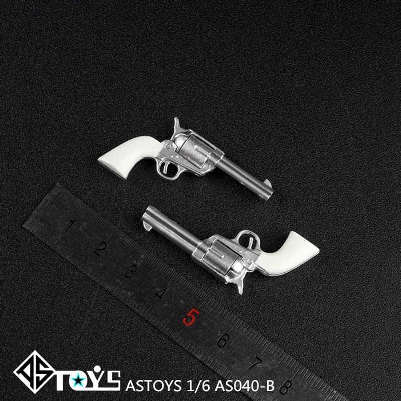 1/6 accessorio Solider AS040 Colt Revolver pistola pistola modello di arma colore nero/argento/oro per bambole corpo Action Figure da 12''