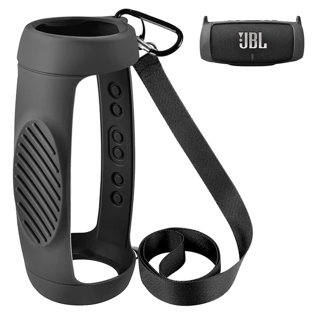 Jbl charge 5 bluetoothスピーカー用zoproreシリコンケースカバー、ショルダーストラップとカラビナで保護を運ぶ旅行 -  AliExpress