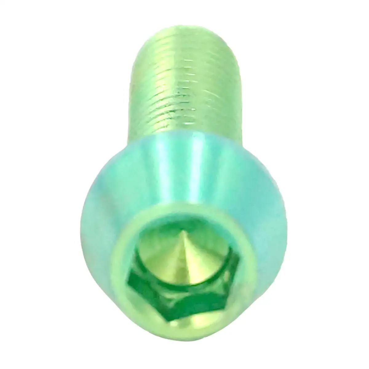 LOT 4 M5 x 18mm Green TC4 GR5 Titanium Alloy Allen Hex Screw Taper Cone Head Bolts For Bicycle