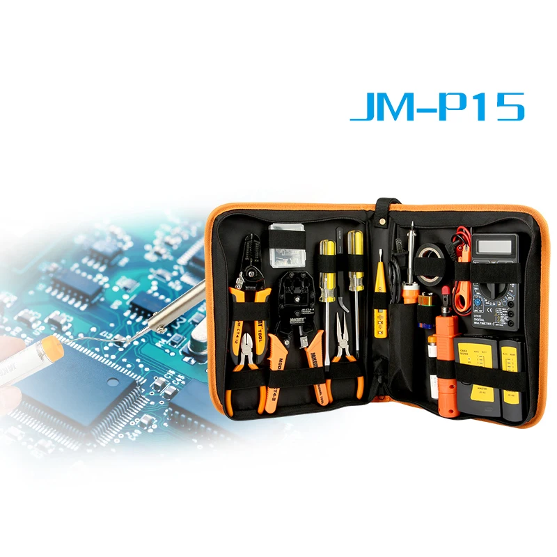 RJ45 LAN Tester Networking Repair Tool Kit RJ45 RJ11 RJ12 Network Cable Tracker Plier Crimp Crimper Plug Clamp PC Drop Shipping