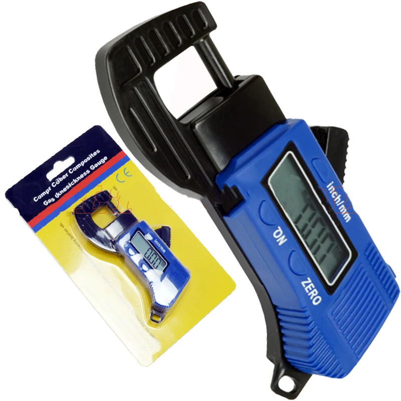 Drop Shipping Plastic Digital Tester Meter  Thickness Measure Gauge Micrometer Caliper 0-12.7mmx0.01mm 5pcs/lot