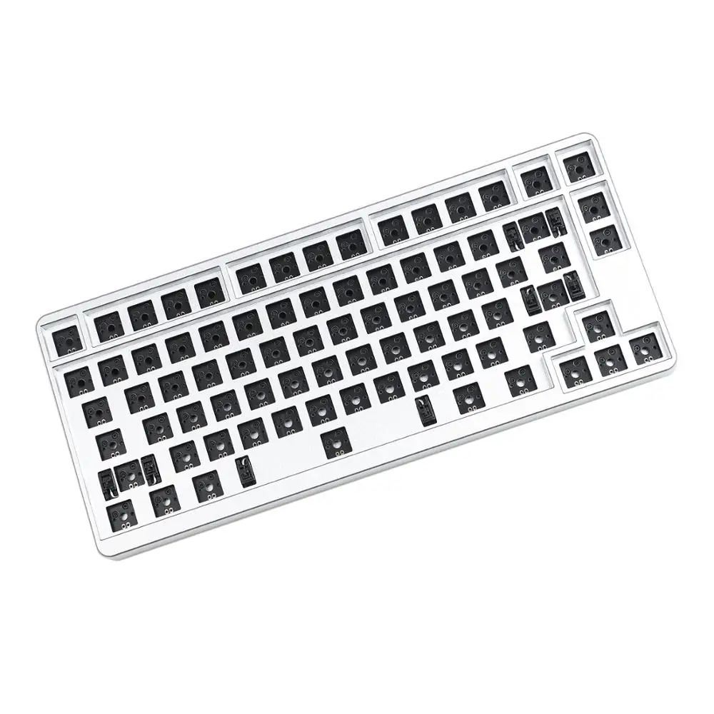 ID80 V1 QMK VIA Anodized Aluminum Case Plate hot swappable Hot Swap Type C PCB Mechanical Keyboard Kit