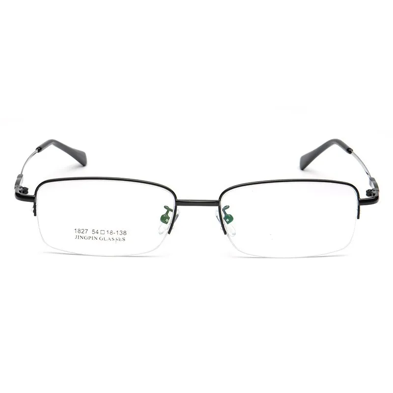 Width-136 Memory Titanium Alloy Prescription Eyeglasses Frames Men Glasses Half Rim Myopia Glasses Frames Men Half Rim Optical