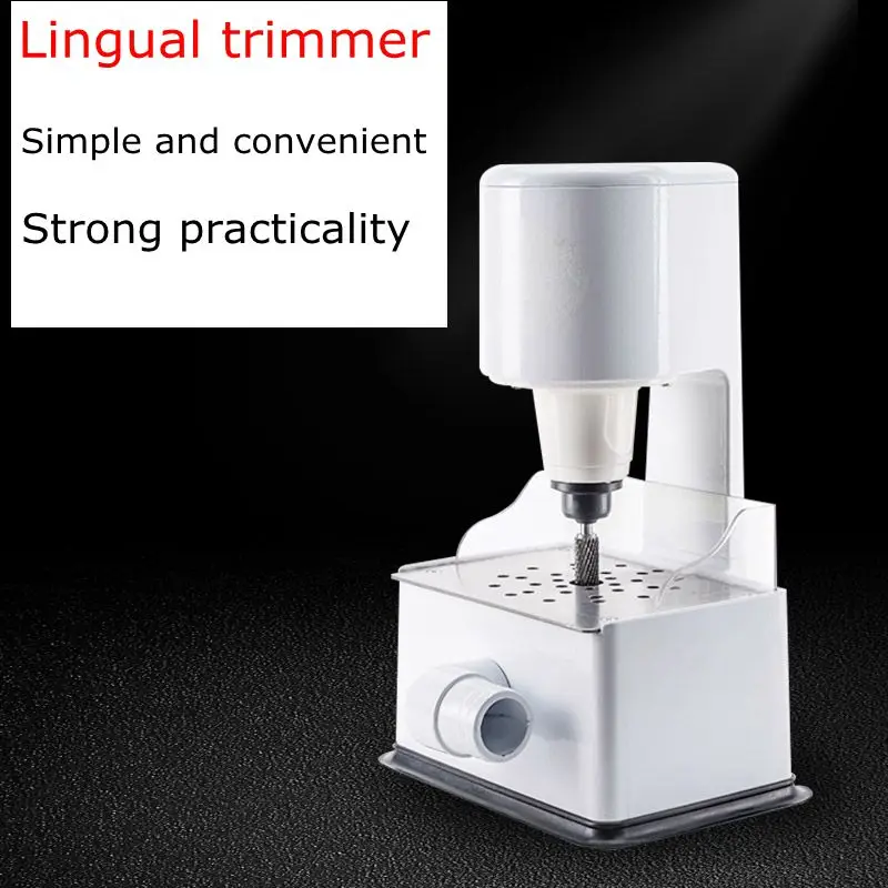 Dental lingual plaster trimmer, lingual internal grinder tool, correction machine for denture processing, grinder