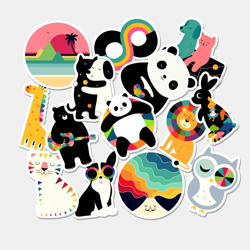 

Cute panda stickers Kawaii Lovely Stickers DIY Diary Scrapbook Cartoon Sticker for Luggage Mobile Phone 3M Stickers